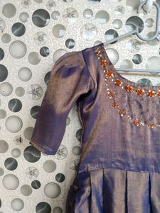 New Boutique Made Maggam Work Long Frock