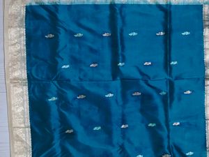 SEA GREEN Kanjeevaram Zari Saree