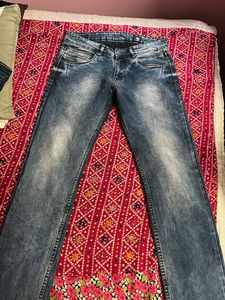 Acid Wash Denim Jeans