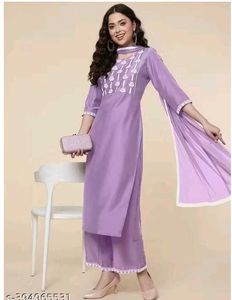 Elegant Lavender Kurta Set