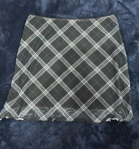 Trendy Plaid Mini Skirt