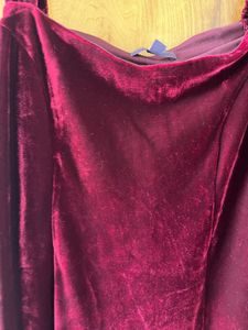 Burgundy Velvet Maxi Slip Dress