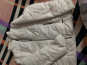 Stylish White Puffer Jacket