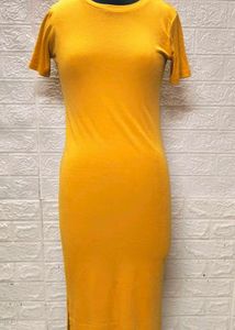 Yellow 💛 Bodycon Tshirt Dress