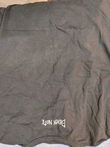 Oversized black death Note Tshirt By bonkers