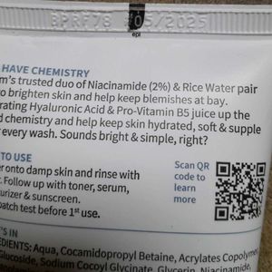 Plum Niacinamide Simply Bright Facewash