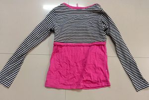 Minnie Mouse Pink And Black T-shirt For Girls