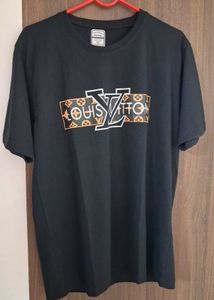 Louis Vuitton Black Monogram Logo T-Shirt