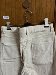 White Coudrouy Straight Pants