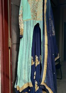 Beautiful Patch Work Gown With Dupatta