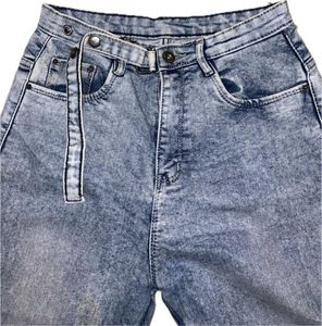 Light Acid Wash Bootcut Jeans with Belly Button