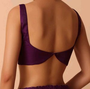 Padded 1 Back Hook Silk Blouse