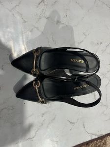 Elegant Black Slingback Heels