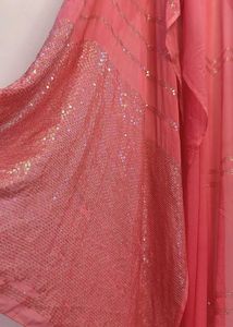 Pink Sequin Saree 💗