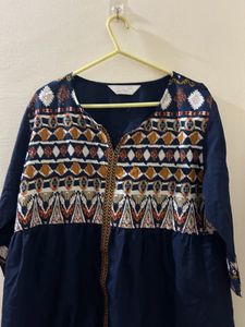 Embroidered Tunic Top
