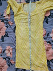 Yellow Kurta + Pocket Pant Plazo