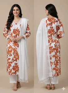 Floral Print Kurta Set totally new