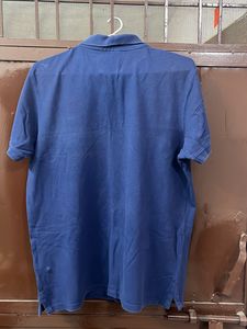 Lee Men Ink Blue Polo Neck T Shirt