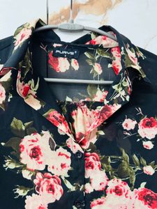 Floral Print Long Sleeve Shirt