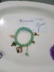 Green Charm Bracelet