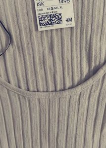 H&amp;M Ribbed Long Sleeve Top