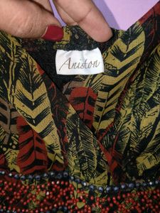 Aniston Leaf Print Dress