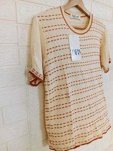 Striped Knit Tee