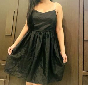 Black Satin Barbie Dress