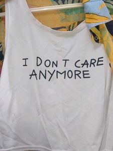 Tropical Print Shirt ,White Top attached  Inside