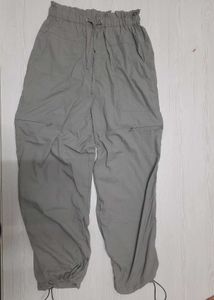 Gray Parachute Pants