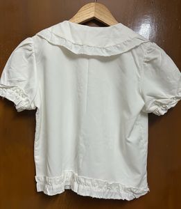 Vintage-Inspired White Blouse