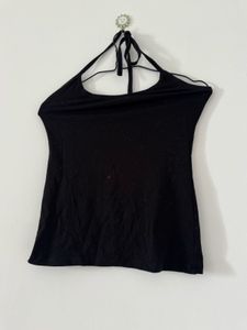 Black Halter Top