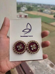 Combo Of 5 Fabric Studs.