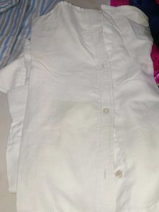 Men's White Collared Shirt