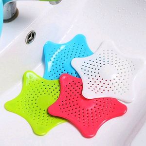 Star Shaped Sink Filter Bathroom Hair Catcher, Drain Strainers Cover Trap Basin