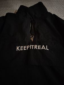 KEEPITREAL Black Pullover Jacket