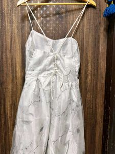 Sheer White And Black Spring Dress