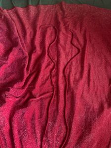 Red Backless Slit Dress