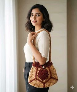 Handmade Crochet Handbag 🩷