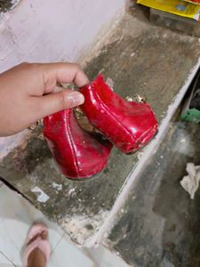 Shein Red Studded Flats