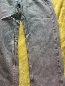 washed out denim jeans from west side