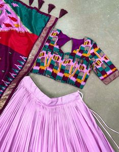 Elegant Lavender Lehenga Choli Set