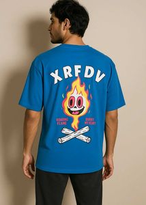 Blue Graphic Print T-Shirt