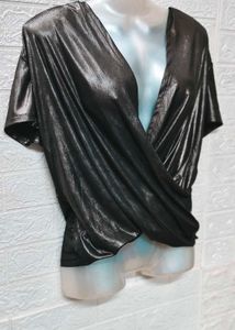 Size M/L 🎁Buy 2 Get 1 Free 🎁 Shimmery Wrap Top