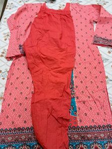 3pc Cotton Suit Pink