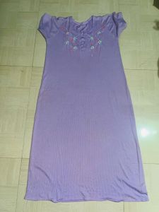 Floral Embroidered Nightgown