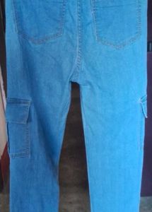 Light Blue Cargo Jeans