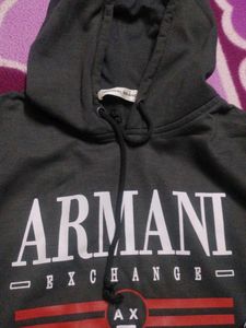 Armani Exchange Grey Hoodie