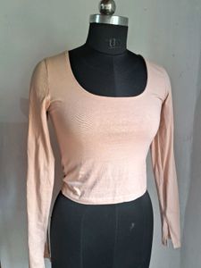Nude Full Sleeved Top