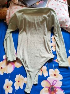 Sage Green Long Sleeve Bodysuit